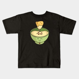 Kawaii Queso Bowl with Chip Kids T-Shirt